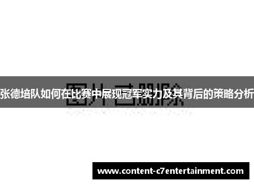 张德培队如何在比赛中展现冠军实力及其背后的策略分析