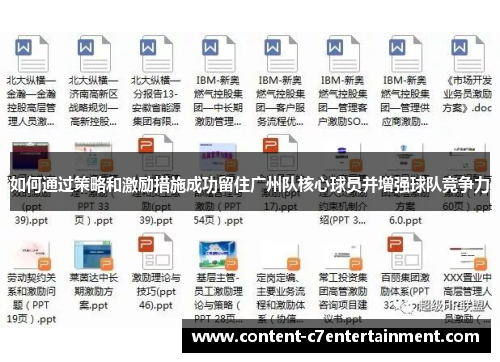 如何通过策略和激励措施成功留住广州队核心球员并增强球队竞争力