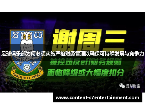 足球俱乐部为何必须实施严格财务管理以确保可持续发展与竞争力