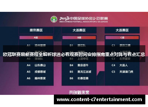 欧冠联赛最新赛程全解析球迷必看观赛时间安排指南重点对阵与看点汇总